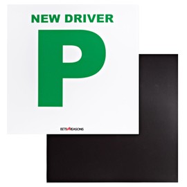 BITS4REASONS PROFESSIONAL GRADE PAIR OF HEAVY DUTY FULL SHEET MAGNETIC P PLATES FOR NEW DRIVER SAME MATERIAL USED ON OUR OWN DRIVING SCHOOL CARS