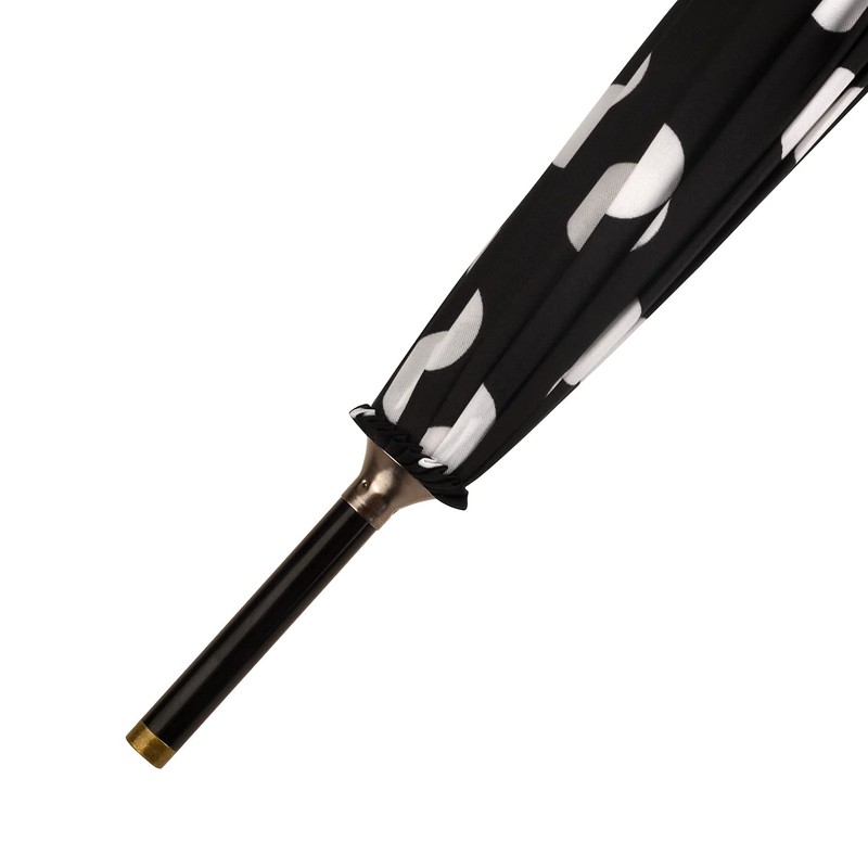 Agaric Classic Wooden Hook Handle J Stick Umbrella Auto Open