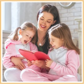 Aunis Mother Daughter Matching 2/3 Set Heart Necklace, Jewellery, Gifts for Mother and Daughter, Stainless Steel