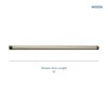 Moen 336651 Extended 18-Inch Straight Overhead Shower Arm, Chrome