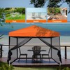 Mosquito Netting Outdoor Screen House Tent Screen Wall with Zipper