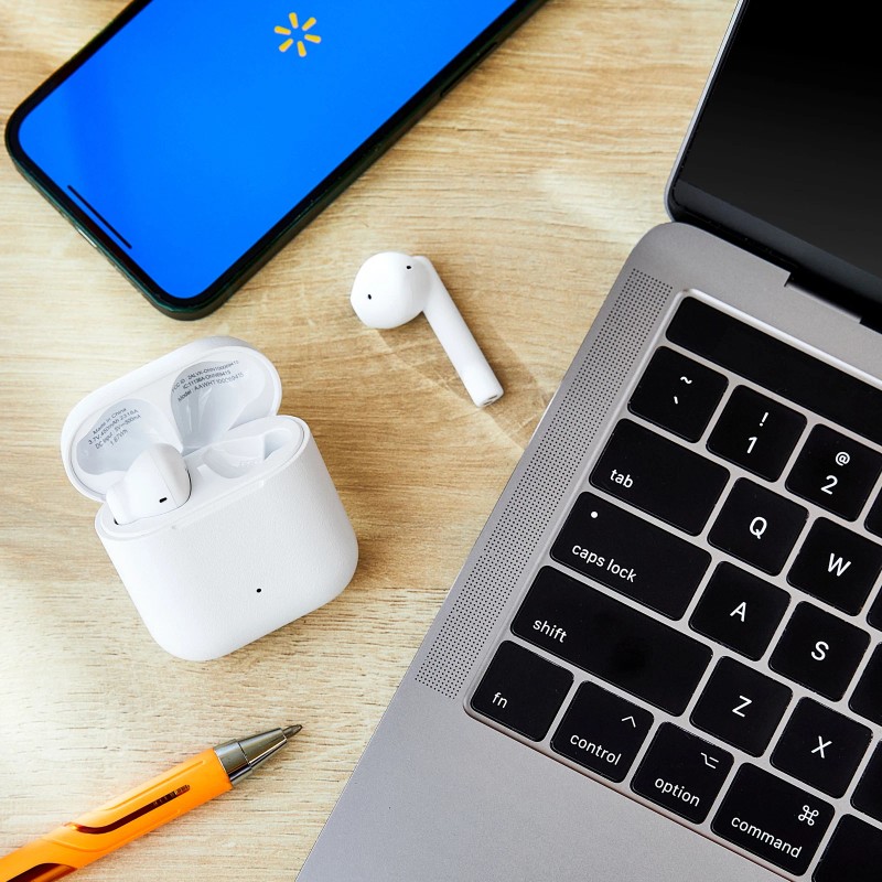 ONN True Wireless Earbuds Gen3, White, Latest Model