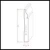 EWBB12 Colonial Baseboard 5-1/4" Tall x 11/16" Moulding. Unfinished, Sapele
