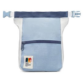 Oso Supply Co - Kulshan Bouldering Bucket, Large Size Chalk Bag for Rock Climbing, Chalk Pot with Magnetic Roll Down Closure, Brush Loop, Zippered Pockets for Climbers (Glacier Blue)