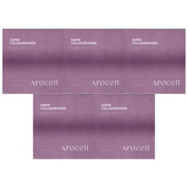 Arosel Super Collagen Mask 4 Sheets (5 Packs) / Circle / 아로셀 슈퍼 콜라겐 마스크 4매 5개  써클