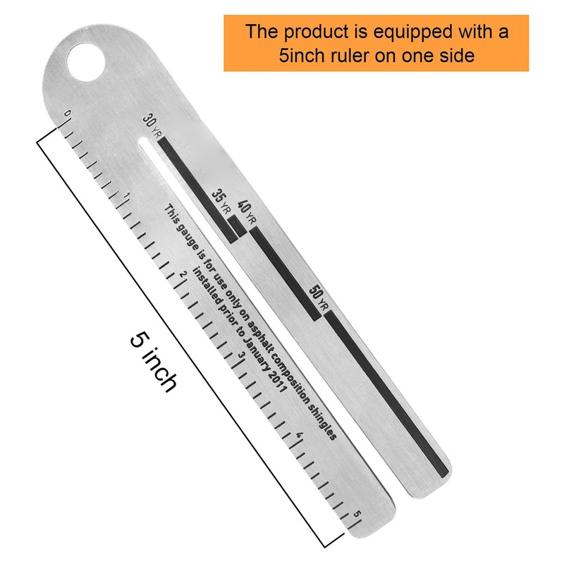 2PCS 5 Inch Shingle Gauge Board Gauge Tool for Measuring