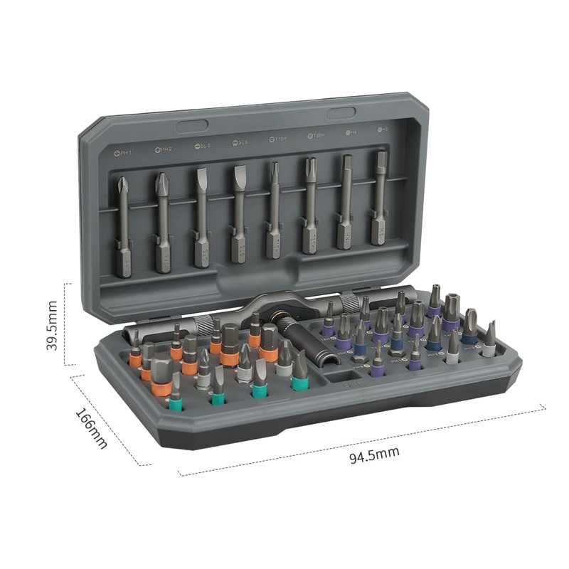 42 in 1 Magnetic Ratchet Screwdriver Set, Precision Screwdriver Mini