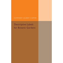 Descriptive Labels for Botanic Gardens