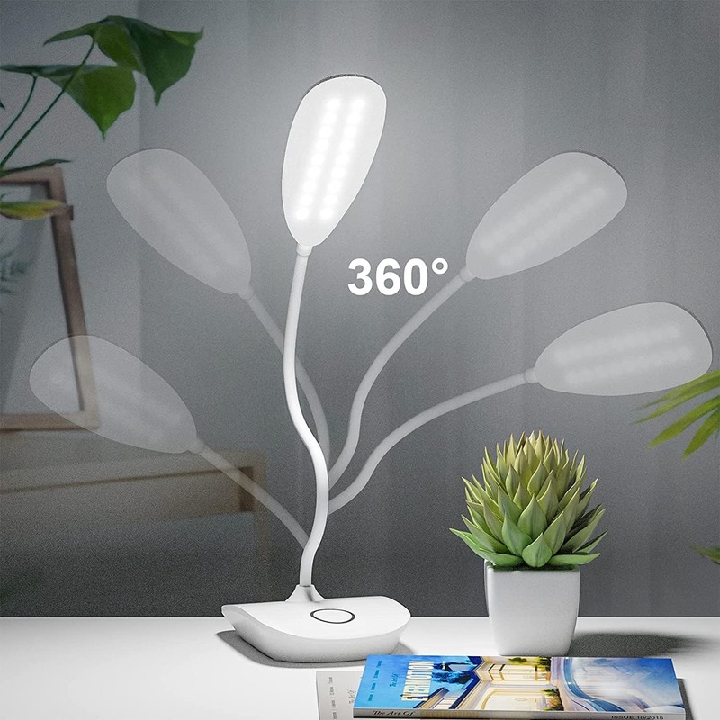 DEEPLITE LED Desk Lamp Battery Operated Lights Cordless Rechargeable Lamp,