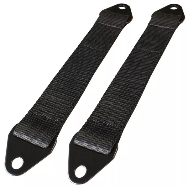 Moore Parts 12" Off-Road Suspension Limit Straps With Black Tabs,