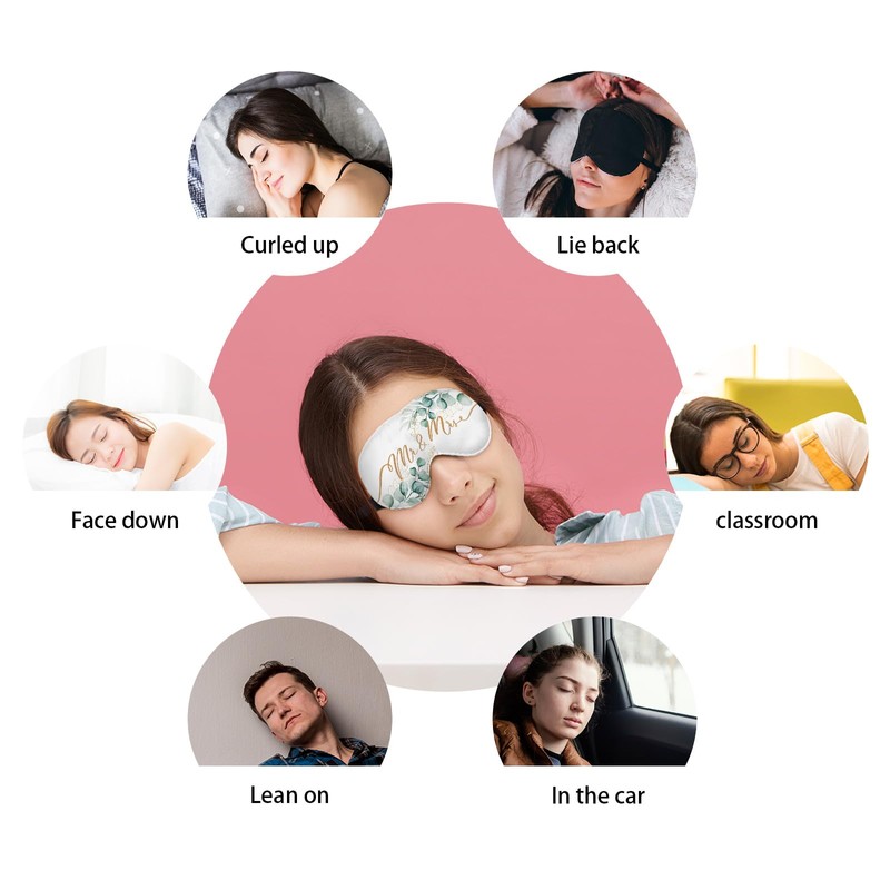 Kdqua Mr and Mrs Eye Mask, Blindfold Wedding Games for