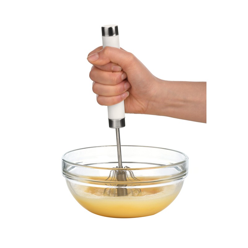 Premier Housewares 805379 Stainless Steel Press and Spin Whisks -