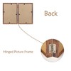 5x7 Double Picture Frame Vertical Wooden Hinged Photo Frames 2