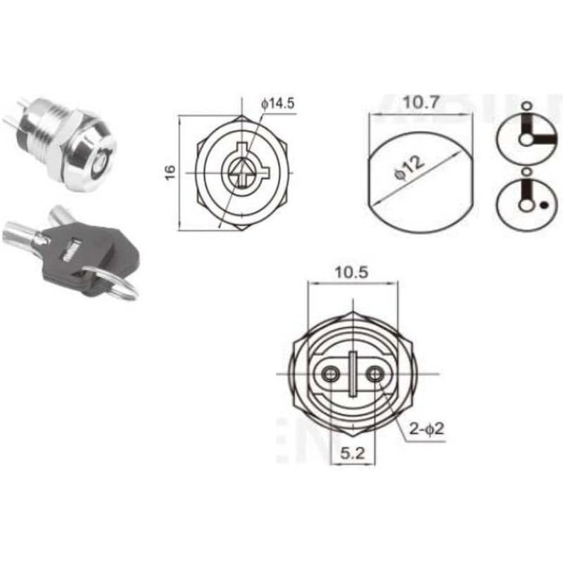 cyclingcolors 2 x Master Key N°102 + 2 x Mailbox