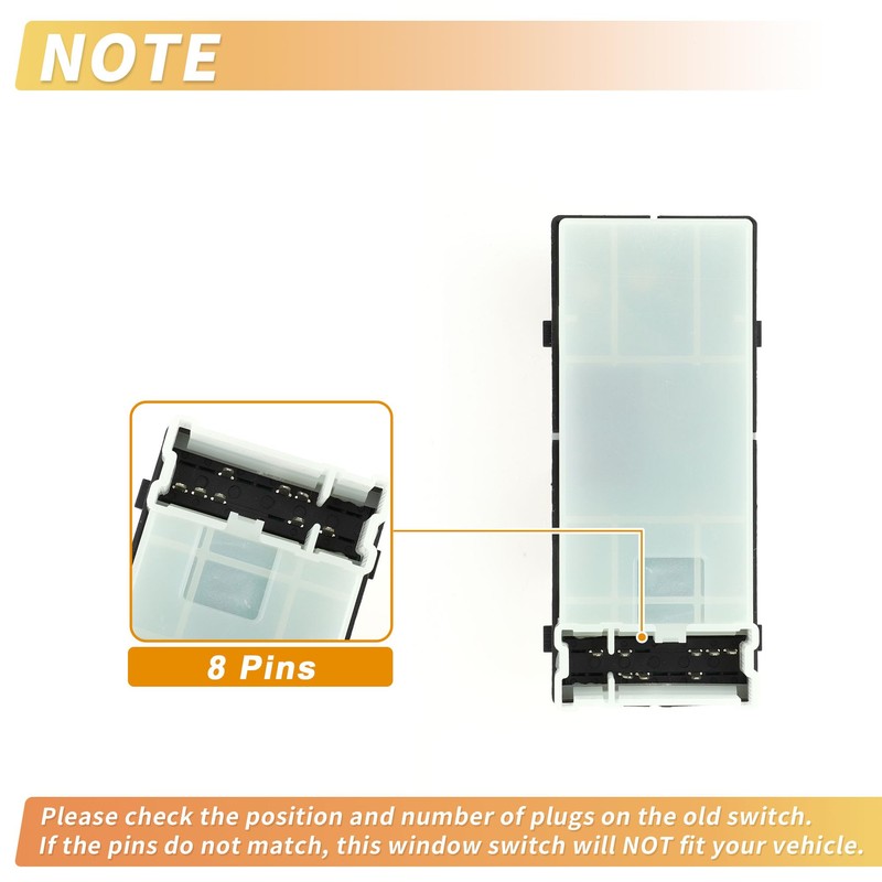 X AUTOHAUX Front Right Driver Side Power Window Switch Window