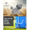POOLHACKER Dual Split Hose Plunger Valve, Above Ground Pool Parts,