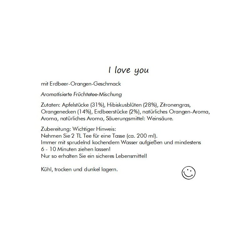 I Love You | I Love You Tea for Valentine's
