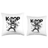 K-Pop Pug - Funny Korean K-Pop Music Dog Lover Throw