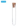 PATIKIL 20pcs 5ml Plastic Test Tubes with Cork Stopper 75x12mm