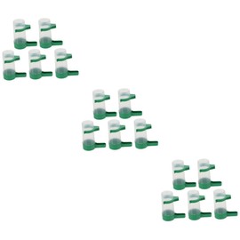 Sosoport 15pcs Automatic Bird Water Feeder No-Leak Dispenser for Parrots and Birds Convenient Reusable Design for Access and Cleanup