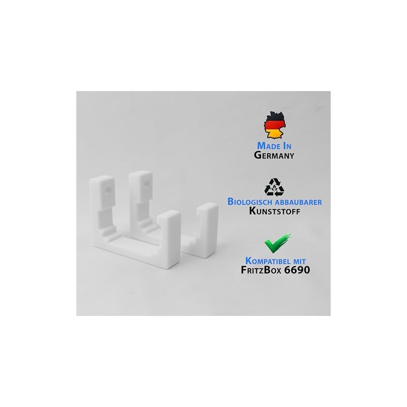Naturalspring Customised Wall Mount for Fritzbox 6690 6590 6591 Cable