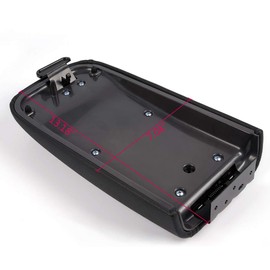 VRracing New Center Console Lid Kit Replacement Compatible for Chevy Trailblazer GMC Envoy 2006-2009 2007 2008 (with Front Manual Temperature Control) Black