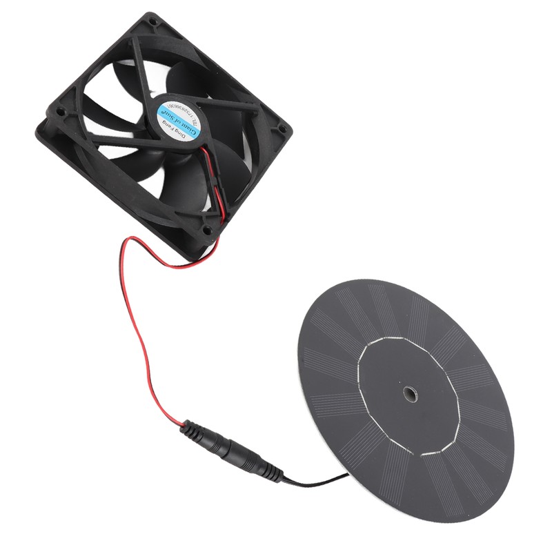 10W Solar Powered Exhaust Fan Monocrystalline Silicon Solar Panel Fan