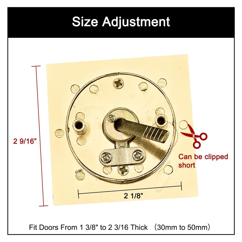 Pocket Door Lock,Privacy Door Hardware Suitable for Bathroom Bedroom etc