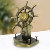 Pirate Decor Alloy Retro Style Glossy Durable Nautical Rudder Ornaments