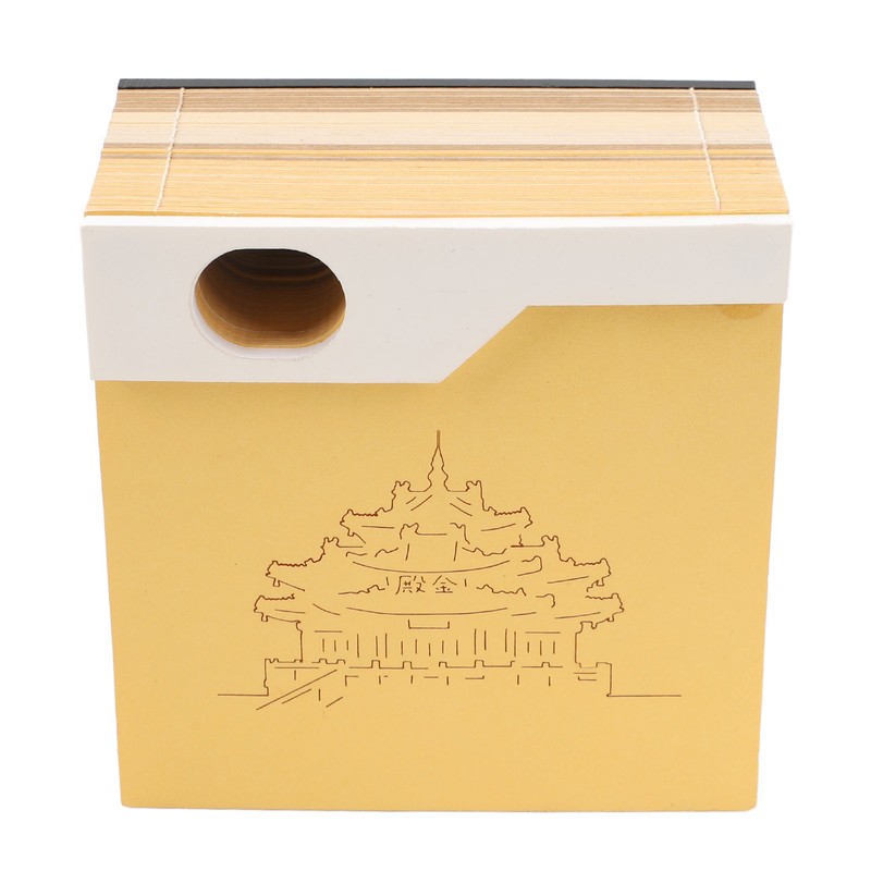 3D Memo Pad Chinese Dragon Palace Craft Paper Carving Sculpture