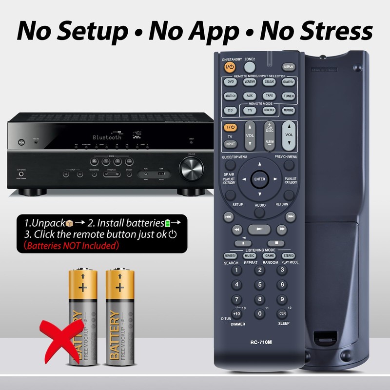 RC-710M RC710M New Replace Remote Control fit for Onkyo AV