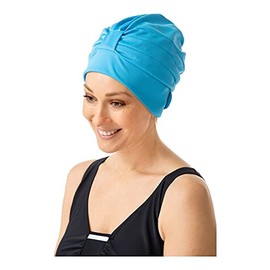 Fashy Women's Fabric Swim Turban with Velcro Strip - Turquoise