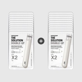 10+10 The Face Shop The Solution Double Up Whitening Mask Sheet / 10+10 더페이스샵 더 솔루션 더블업 미백마스크시트