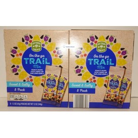 Southern Grove On The Go Trail Mix Sweet & Salty 8 Pack 12oz 340g (Two Boxes)