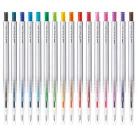 Uni-ball StyleFit Retractable Gel Ink Pen (UMN-139-28), Slim & Stylish Body, 0.28 mm, 16 Color Set