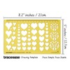 Traceease Heart Shapes Jewelery Settings Jewelry Templates Drafting Tools Jewellery