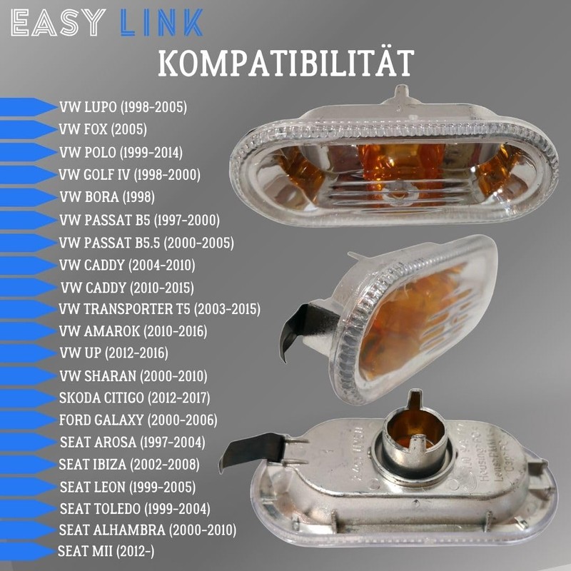Easy Link Side Indicator Yellow Indicator Indicator Light Compatible with