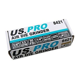 US PRO 1/4" Air Die Grinder - Compact & Lightweight 8421
