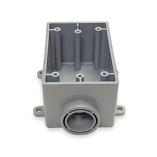 Weatherproof Box, 1Gang, 3/4 in Hub, PVC