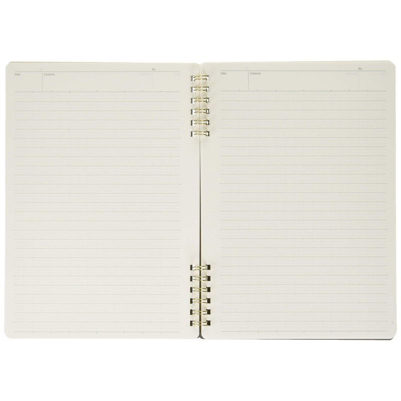 Nakabayashi 65810 Logical Prime Notebook, W-Ring Notebook, A5, A Ruled