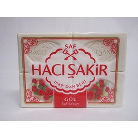 Haci Sakir Soap Rose Pack of 4 4 x 150 g