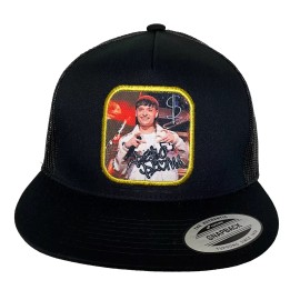 Unbranded PESO PLUMA CORRIDOS BÉLICOS  HAT BLACK MESH MEXICO LOGO FEDERAL EL CHAPO GUZMAN