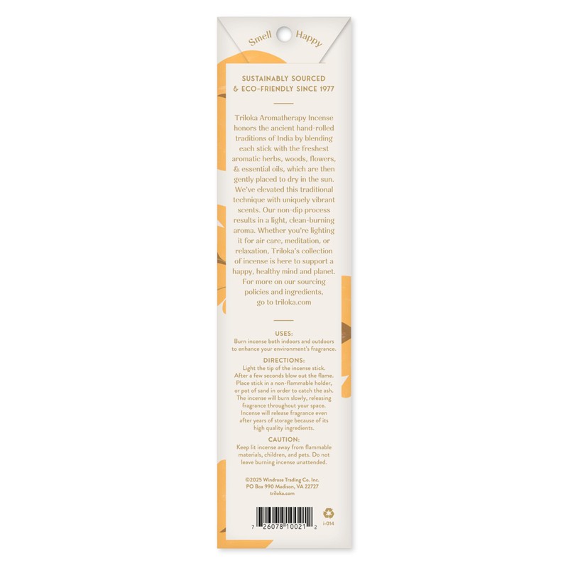 Triloka Original Incense, Nag Champa, 10 Sticks
