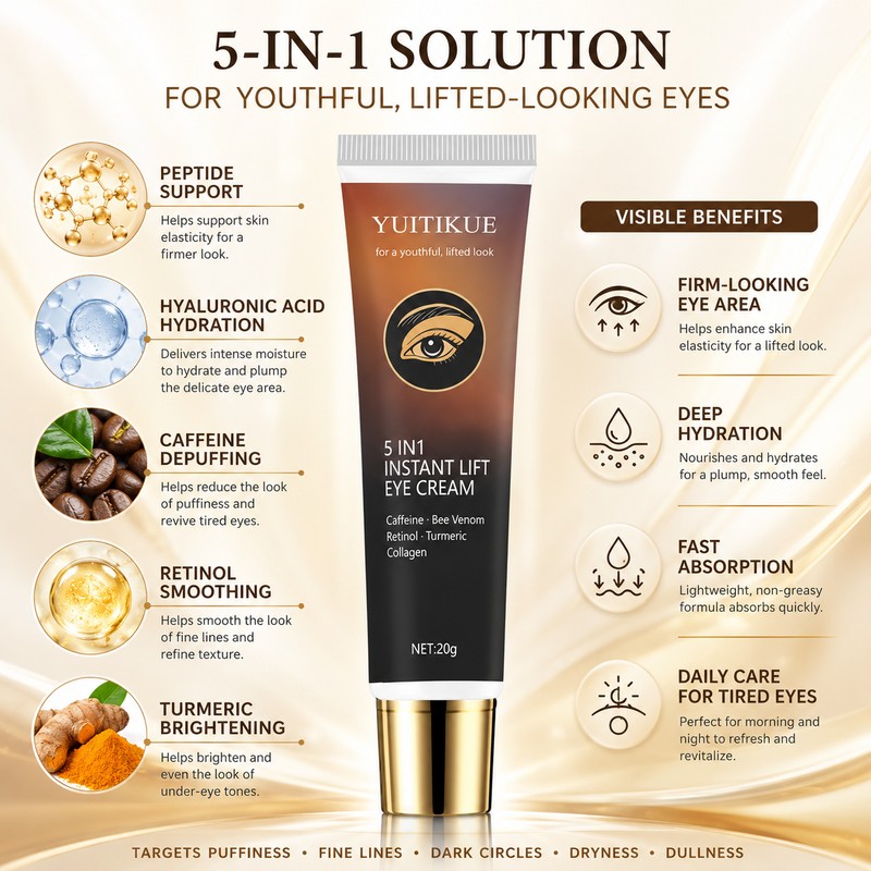 Peptide Eye Cream for Daily Skincare – Hydrating Under-Eye Moisturizer