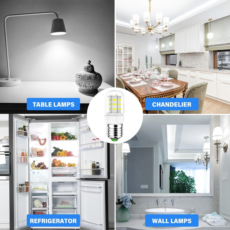 KEI D34L Refrigerator Bulb 5304511738 LED Refrigerator Light Bulbs Compatible