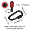 12 Pcs Hex Shank Screwdriver Bits Holder, 1/4 inch Aluminum