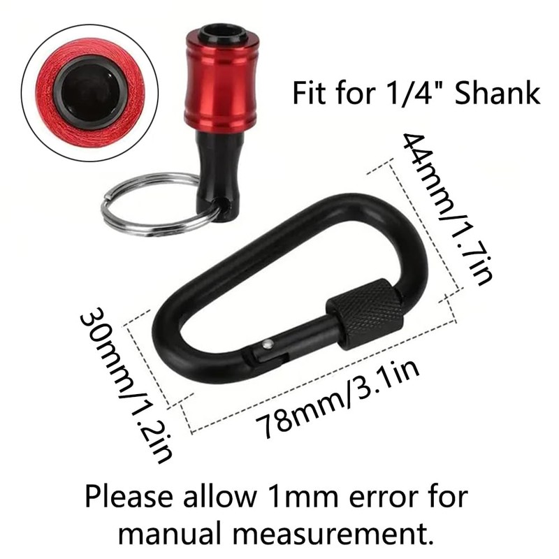12 Pcs Hex Shank Screwdriver Bits Holder, 1/4 inch Aluminum