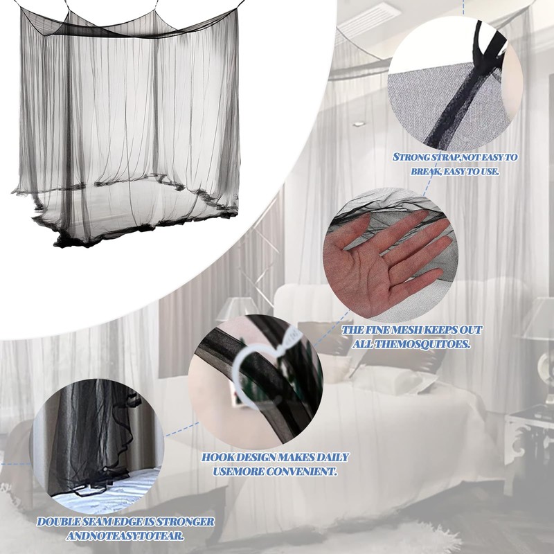 ACTOYS Mosquito Net Bed XXL, Mosquito Net Travel Outdoor, Mosquito