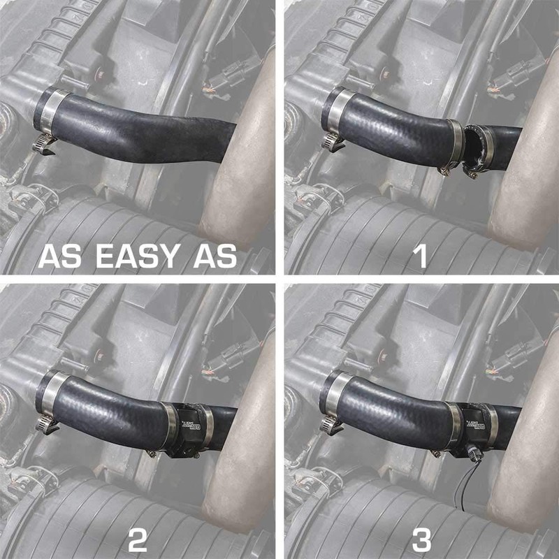GlowShift 44mm 1-3/4" Radiator Hose Attachment Adapter for Water Coolant