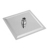 Jeffergarden 8 inch square ultra-thin stainless steel shower head rain
